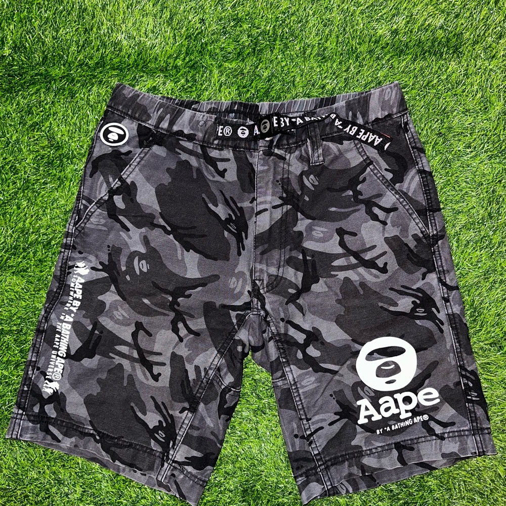 Aape by a bathing ape Bape camo shorts size small